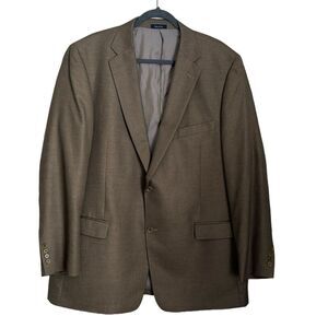 Turnbury est 1980 Men’s Wool Silk Blend Blazer Sports coat 48L Brown